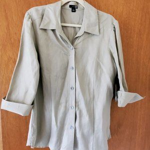 Taupe east 5th Women's Button Down Top - Size L